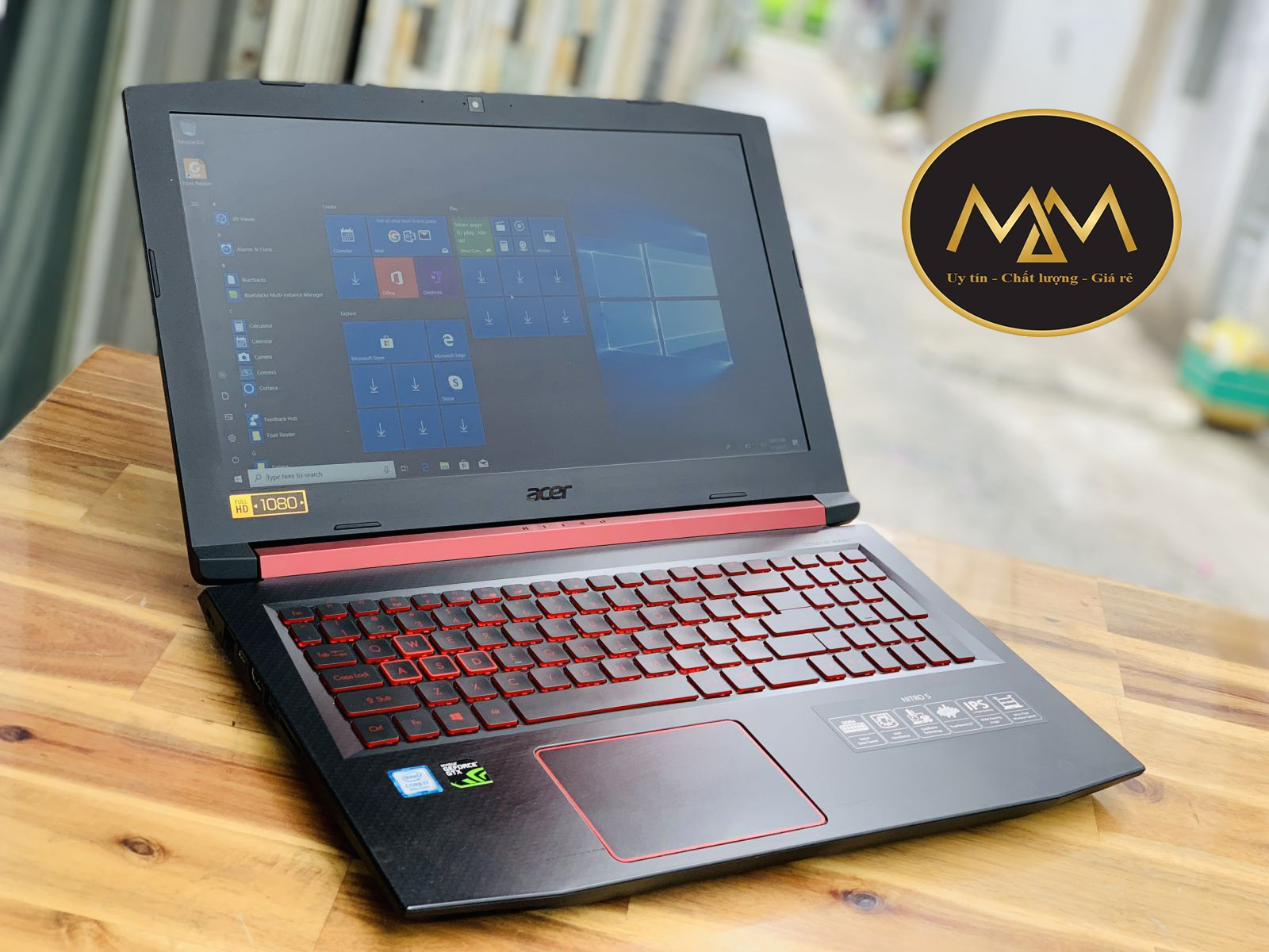 Laptop Gaming Acer Nitro 5 AN515-52 i5 8300H/ 8G/ SSD128+1000G/ GTX1050TI 4G/ Full HD/ LED ĐỎ/ Chuyên Game4