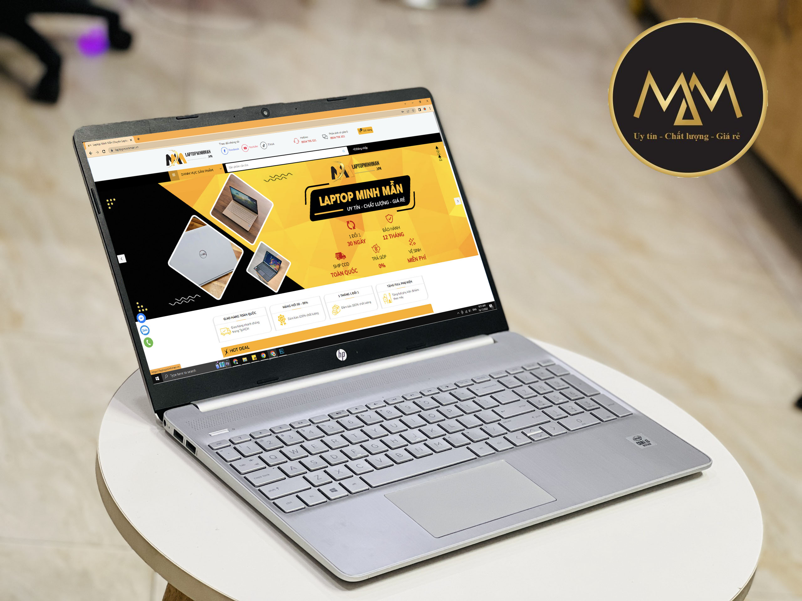 Laptop HP 15s FQ1109TU i3 1005G1/ SSD256/ 15.6icnh/ Viền Mỏng/ Màu Bạc/ Siêu Mỏng/ Giá rẻ1