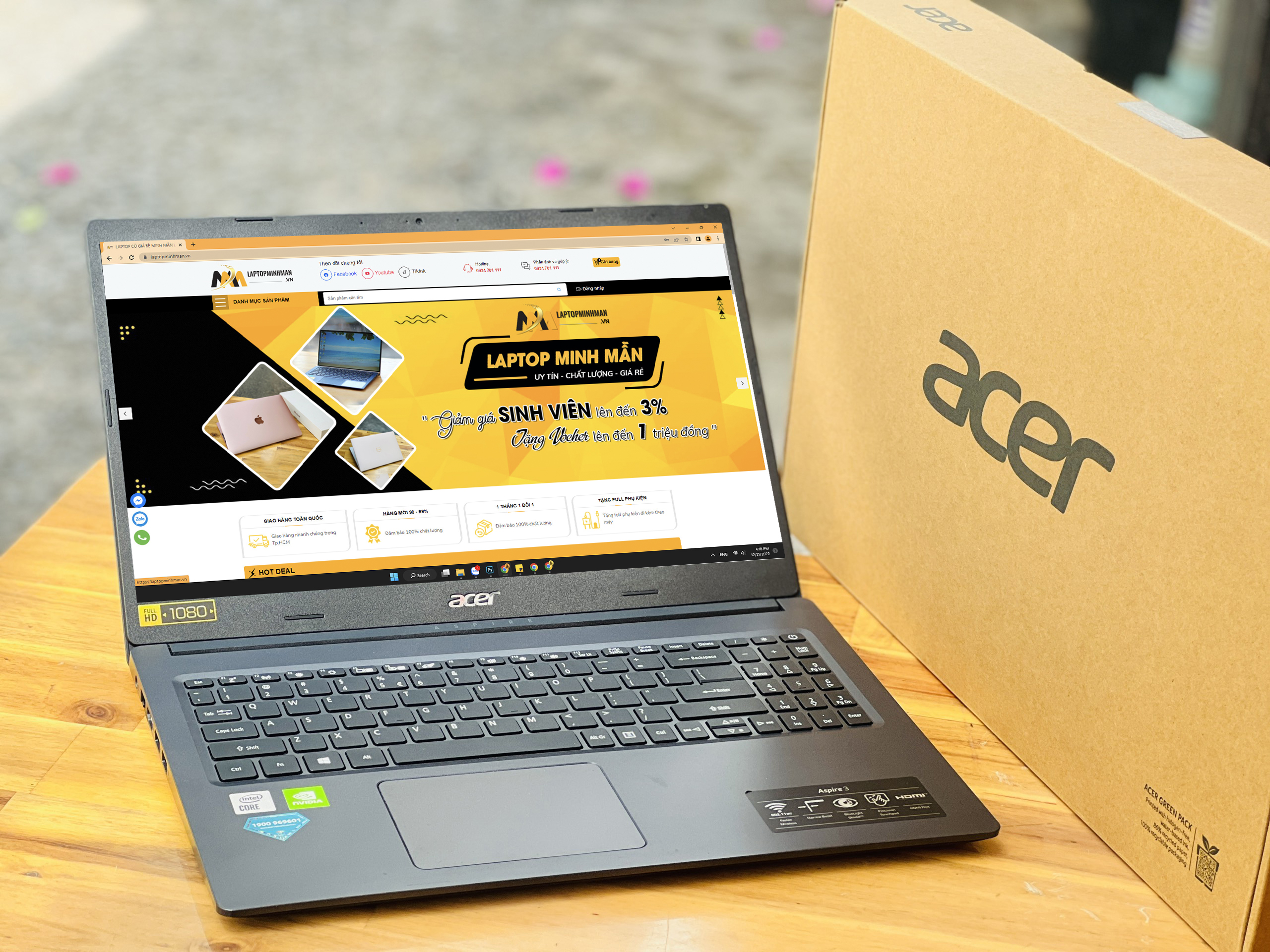 ACER ASPIRE 3 A315 57G i3 1005G1/ RAM 8GB/ SSD 256GB/ 15INCH FHD/ VGA MX330/ CHUYÊN GAME ĐỒ HỌA/ GIÁ RẺ
