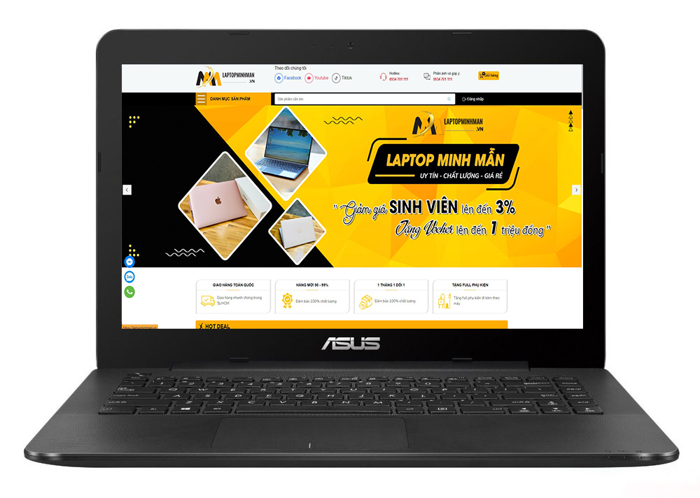 Laptop Asus Ultrabook F454L, i3 4005U 4G 500G Đẹp zin 100% Giá rẻ
